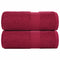 Zeepdoekjes 2 st 30x30 cm 360 g/m 100% katoen bordeauxrood