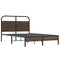 Bedframe zonder matras bewerkt hout bruin eikenkleur 140x190 cm