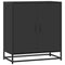 Dressoir 68x35x76 cm bewerkt hout en metaal zwart