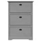 Schoenenrek BODO 80x35x118 cm grijs