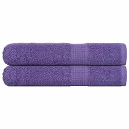 Handdoeken 2 st 100x200 cm 360 g/m 100% katoen paars