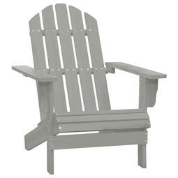 Tuinstoel hout grijs