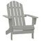 Tuinstoel hout grijs