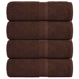 Gastendoekjes 4 st 30x50 cm 360 g/m 100% katoen bruin