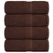 Gastendoekjes 4 st 30x50 cm 360 g/m 100% katoen bruin