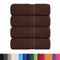 Gastendoekjes 4 st 30x50 cm 360 g/m 100% katoen bruin
