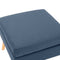 Voetenbank stof blauw