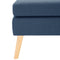 Voetenbank stof blauw