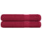 Saunahanddoeken 2 st 80x200 cm 360g/m 100% katoen bordeauxrood