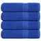 Douchehanddoeken 4 st 70x140 cm 360 g/m 100% katoen blauw
