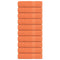 Handdoeken 10 st 50x100 cm 360 g/m 100% katoen oranje