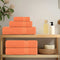 Handdoeken 10 st 50x100 cm 360 g/m 100% katoen oranje