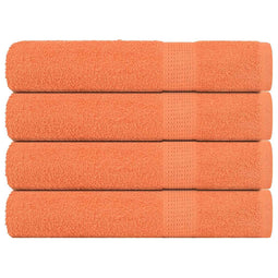 Handdoeken 4 st 100x200 cm 360 g/m 100% katoen oranje