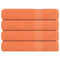 Handdoeken 4 st 100x200 cm 360 g/m 100% katoen oranje