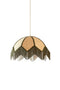 Light&living Hanglamp Ø45x32,5 cm SULINA raffia naturel+groen