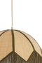 Light&living Hanglamp Ø45x32,5 cm SULINA raffia naturel+groen
