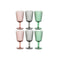 Set van bekers Home ESPRIT Zwart Rood Groen Kristal 285 ml (6 Stuks)