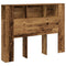 Hoofdbordkast 140x18,5x102,5 cm bewerkt hout oud houtkleurig