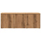 Tv-meubel 80x34x30 cm bewerkt hout artisanaal eikenkleur