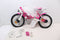 Volare Lovely Kinderfiets - Meisjes - 14 inch - Roze Wit - Twee Handremmen