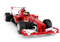 Afstand bestuurbare auto - Ferrari F1 - rood - 26x13x7 cm