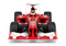 Afstand bestuurbare auto - Ferrari F1 - rood - 26x13x7 cm