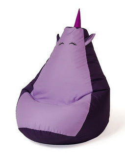 Sako tas poef Unicorn paars-lichtpaars L 105 x 80 cm