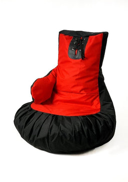 Sako tas poef bokshandschoen zwart-rood XXL 130 x 90 cm