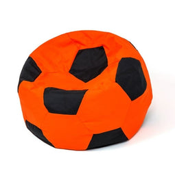 Sako tas poef bal oranje-zwart L 80 cm