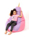 Sako tas poef Eenhoorn roze-paars L 105 x 80 cm