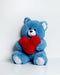 FRANK teddybeer 50 cm blauw