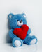 FRANK teddybeer 50 cm blauw