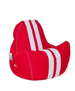 Ferrari rood-wit XXL 140 x 100 cm Sako tas poef