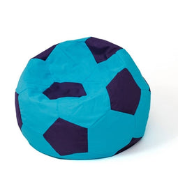 Voetbal Sako tas poef blauw-groen XXL 140 cm