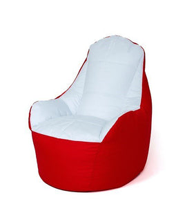 Zak Sako Boss poef rood en wit XXL 140 x 90 cm