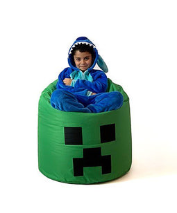Sako tas poef Minecraft groen XXL 110 x 90 cm