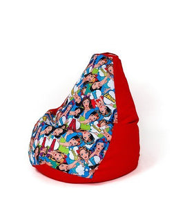 Sako zakpoef peerprint rood-dames XL 130 x 90 cm