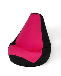 Sako tas poef peer zwart-roze XXL 140 x 100 cm