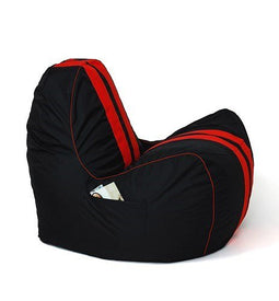Sako tas poef Ferrari zwart-rood XXL 140 x 100 cm