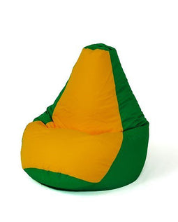 Sako tas poef peer groen-geel XXL 140 x 100 cm
