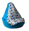 Sako tas poef peerprint blauw - Frozen XXL 140 x 100 cm