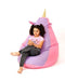 Sako tas poef Eenhoorn roze-paars XXL 140 x 100 cm