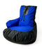 Sako tas poef bokshandschoen zwart-blauw XL 100 x 80 cm
