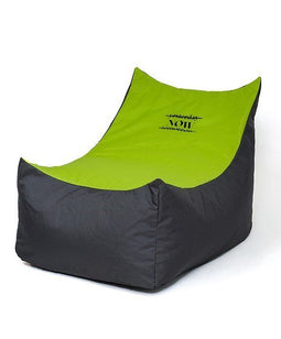 Sako tas poef Tron zwart-groen XXL 140 x 90 cm
