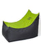 Sako tas poef Tron zwart-groen XXL 140 x 90 cm