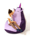 Sako tas poef Unicorn paars-lichtpaars XL 130 x 90 cm