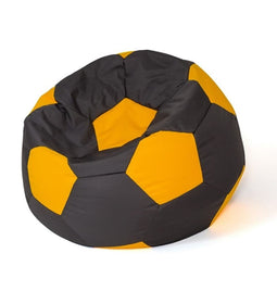 Sako tas poef Bal zwart-geel L 80 cm