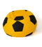Voetbal Sako tas poef geel-zwart XL 120 cm