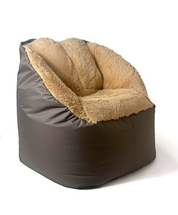 Sako poef Fluffy bruin XXL 140 x 90 cm