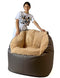 Sako poef Fluffy bruin XXL 140 x 90 cm